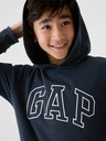 GAP Detská mikina s logom a fleece GAP
