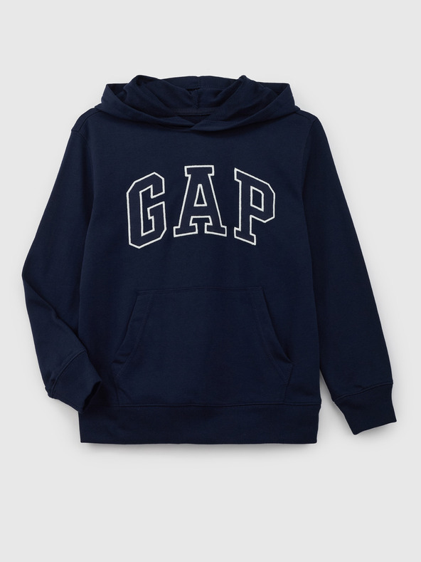 GAP Detská mikina s logom a fleece GAP