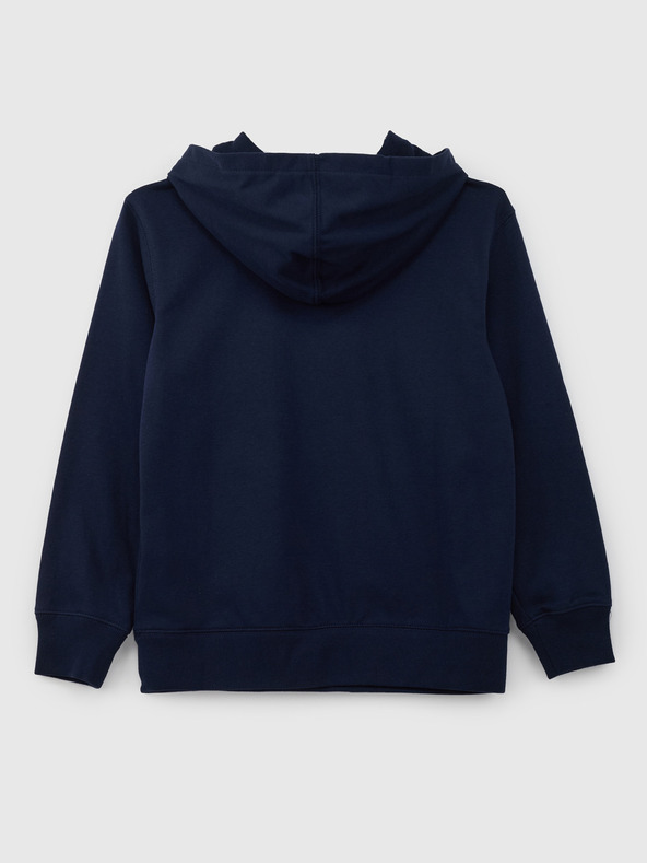 GAP Detská mikina s logom a fleece GAP
