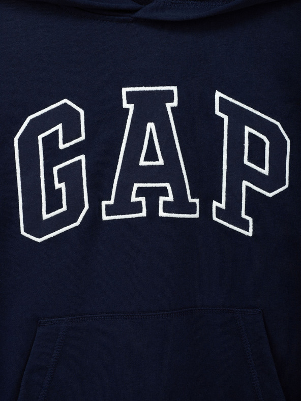 GAP Detská mikina s logom a fleece GAP