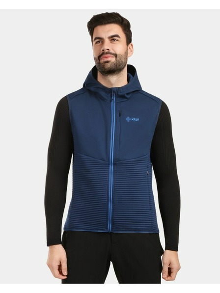 Kilpi Pánska hybridná outdoorová vesta Kilpi ENIA-M Tmavo modrá