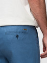 Ombre Clothing Pánske nohavice chino zo ľanovej zmesi - modrá džínsovina V5 P1522 Ombre Clothing
