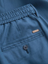 Ombre Clothing Pánske nohavice chino zo ľanovej zmesi - modrá džínsovina V5 P1522 Ombre Clothing