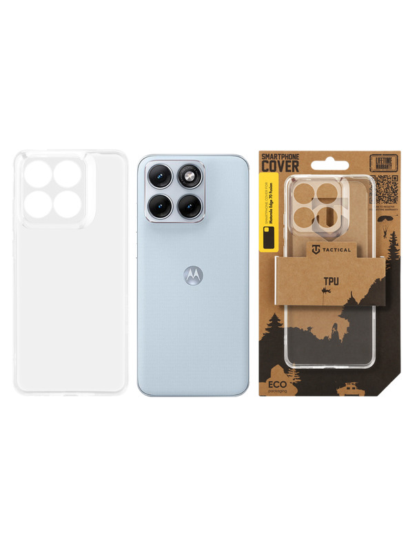 Tactical Tactical TPU Puzdro pre Motorola Edge 70 Fusion Transparent