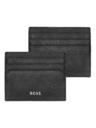 Hugo Boss Čierne kožené púzdro na karty Hugo Boss Classic HLC416A