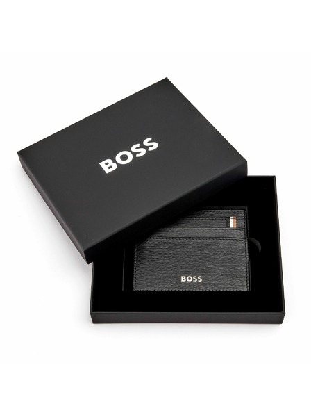 Hugo Boss Čierne kožené púzdro na karty Hugo Boss Iconic HLC421A