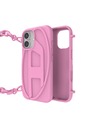 Diesel Diesel kryt pre iPhone 16 s reťazkom Oval D ružový 60175