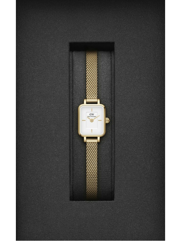 Daniel Wellington Dámske hodinky Daniel Wellington Quadro Mini Evergold DW00100725