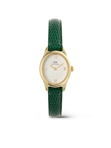 Daniel Wellington Dámske hodinky Daniel Wellington Ophelia Mini Lizard Guilloché kožené DW00100892
