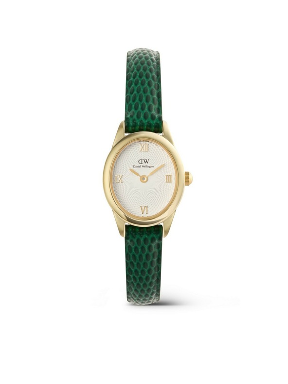 Daniel Wellington Dámske hodinky Daniel Wellington Ophelia Mini Lizard Guilloché kožené DW00100892