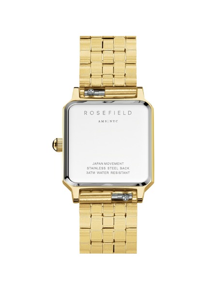 Rosefield Dámske štvorcové hodinky Rosefield Boxelle BEGSG-B05