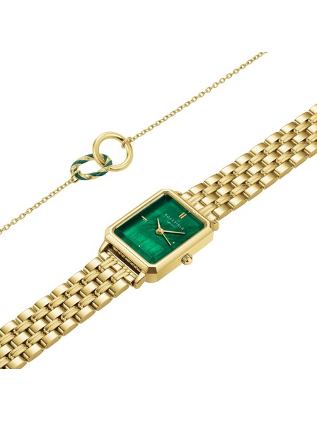 Rosefield Darčeková sada Rosefield XS Emerald hodiek a Emerald náramku OEGED-X288