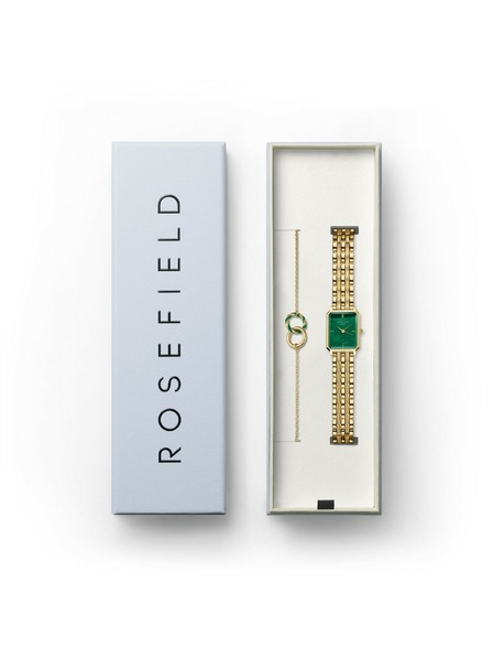Rosefield Darčeková sada Rosefield XS Emerald hodiek a Emerald náramku OEGED-X288