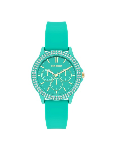 Steve Madden Dámske okrúhle hodinky Steve Madden SM/8118TEAL