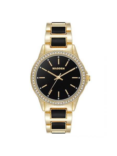 Steve Madden Dámske okrúhle hodinky Steve Madden SM/8108BKGPM