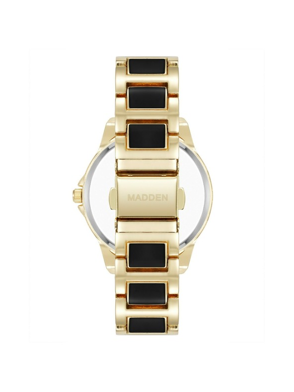 Steve Madden Dámske okrúhle hodinky Steve Madden SM/8108BKGPM