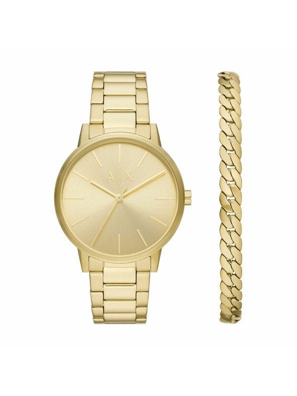 Armani Exchange Pánska darčeková sada hodiek a náramku Armani Exchange Cayde AX7144SET