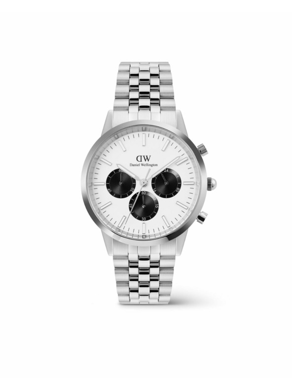 Daniel Wellington Daniel Wellington pánske hodinky Iconic Chronograph Arch 5-Link Panda DW00100872