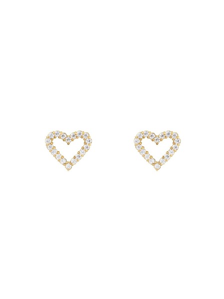 Daniel Wellington Dámske oceľové náušnice Daniel Wellington Mirelle Heart DW00401608
