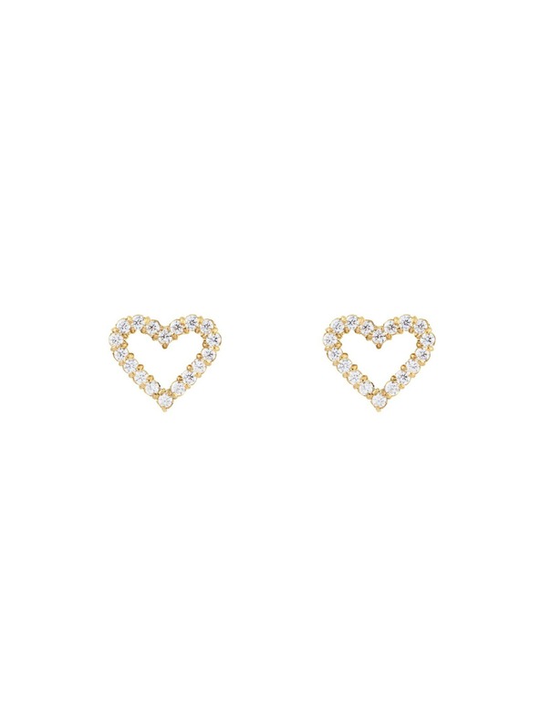 Daniel Wellington Dámske oceľové náušnice Daniel Wellington Mirelle Heart DW00401608