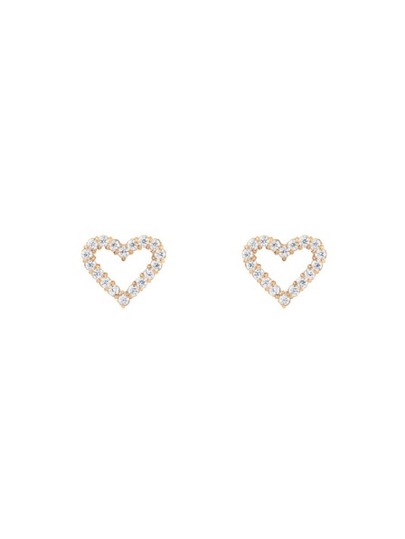 Daniel Wellington Dámske oceľové náušnice Daniel Wellington Mirelle Heart DW00401609