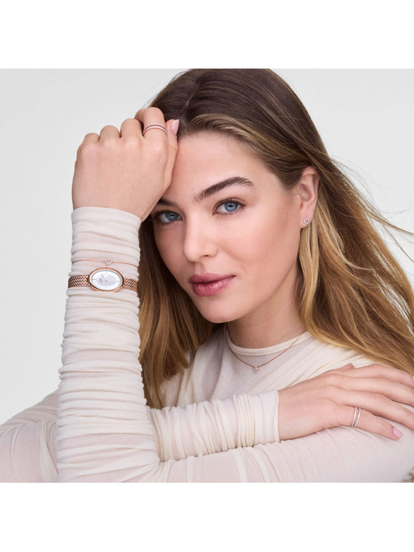 Daniel Wellington Dámske oceľové náušnice Daniel Wellington Mirelle Heart DW00401609