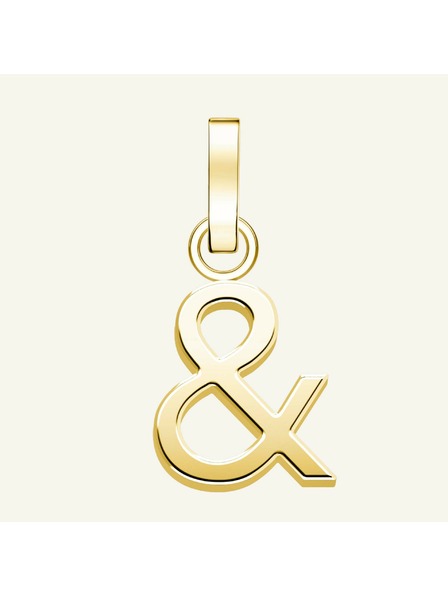 Rosefield Rosefield prívesok zlatej farby Symbol Ampersand