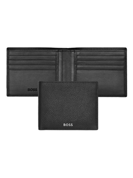 Hugo Boss Pánska čierna kožená peňaženka Hugo Boss Classic HLW416A