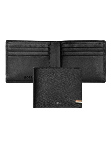Hugo Boss Pánska čierna kožená peňaženka Hugo Boss Iconic HLW421A