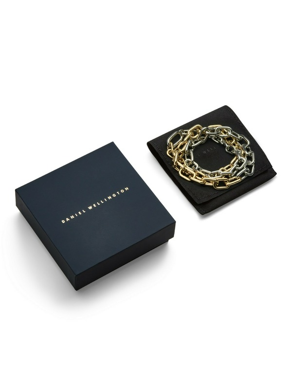 Daniel Wellington Dámsky oceľový náhrdelník Daniel Wellington Two Tone Link DW00401977