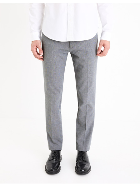 Celio Šedé pánske chino nohavice Celio Gosi