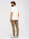 Ombre Clothing Pánske nohavice REGULAR s cargo vreckami - olivová farba V2 P1515 Ombre Clothing