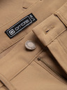 Ombre Clothing Pánske nohavice REGULAR s cargo vreckami - svetlohnedé V4 P1515 Ombre Clothing