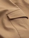 Ombre Clothing Pánske nohavice REGULAR s cargo vreckami - svetlohnedé V4 P1515 Ombre Clothing