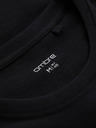 Ombre Clothing Čierne pánske tričko s potlačou Ombre Clothing