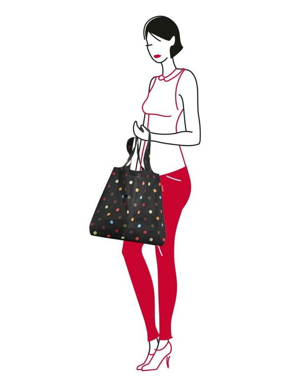 Reisenthel Čierna bodkovaná nákupná taška Reisenthel Mini Maxi Shopper