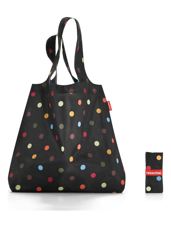 Reisenthel Čierna bodkovaná nákupná taška Reisenthel Mini Maxi Shopper