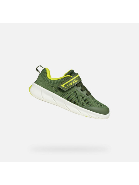 Geox Zelené chlapčenské barefoot tenisky Geox Foot-Run