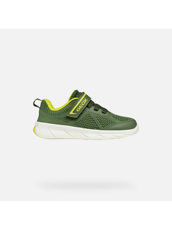 Geox Zelené chlapčenské barefoot tenisky Geox Foot-Run