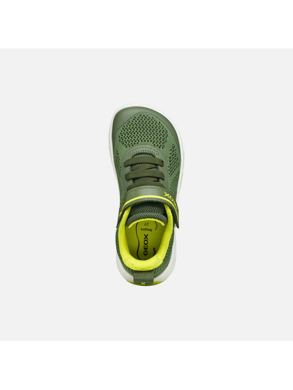 Geox Zelené chlapčenské barefoot tenisky Geox Foot-Run
