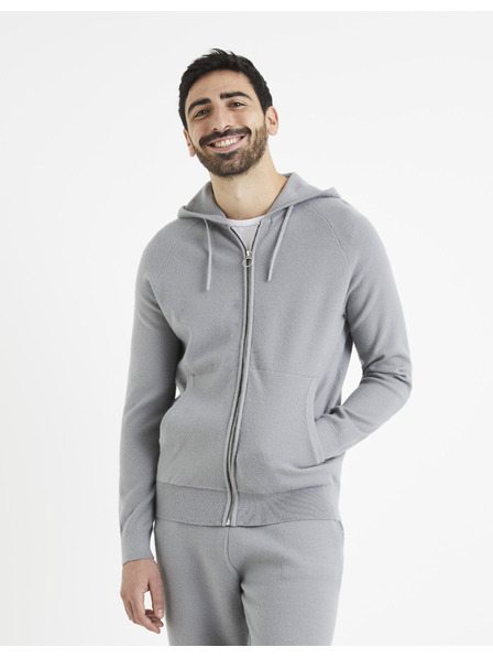 Celio Šedá pánska mikina Celio