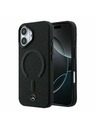 Mercedes Mercedes PU Leather 3D MagSafe Zadný Kryt pre iPhone 17 Black