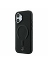 Mercedes Mercedes PU Leather 3D MagSafe Zadný Kryt pre iPhone 17 Black