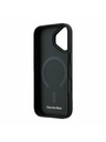 Mercedes Mercedes PU Leather 3D MagSafe Zadný Kryt pre iPhone 17 Black