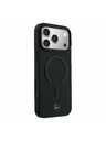 Mercedes Mercedes PU Leather 3D MagSafe Zadný Kryt pre iPhone 17 Pro Max Black