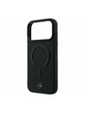 Mercedes Mercedes PU Leather 3D MagSafe Zadný Kryt pre iPhone 17 Pro Max Black