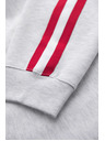 Ombre Clothing Pánske tepláky s lemovaním a žebrovaním na nohavicích - sivý melír V1 P1519 Ombre Clothing