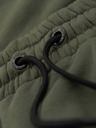 Ombre Clothing Pánske tepláky JOGGER s vreckami na stehnách a kontrastnými vsadkami - olivová V5 OM-PASK-0222 Ombre Clothing