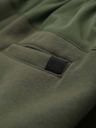 Ombre Clothing Pánske tepláky JOGGER s vreckami na stehnách a kontrastnými vsadkami - olivová V5 OM-PASK-0222 Ombre Clothing
