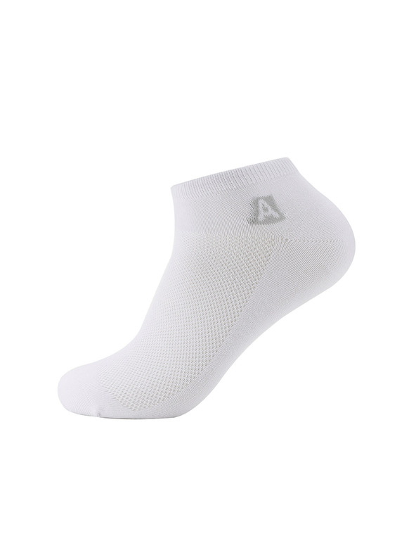 ALPINE PRO Unisex coolmax ponožky ALPINE PRO RED DEER biele